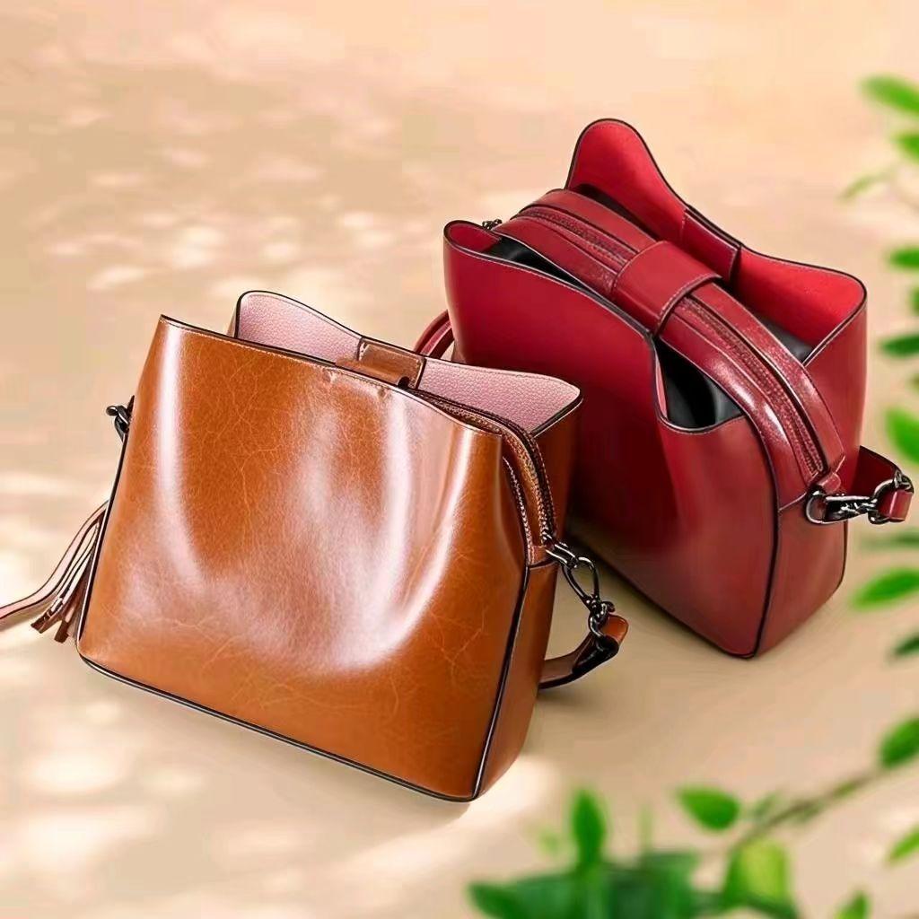 Real Cow Leather Ladies HandBags Women Genuine Leather Bags Totes Messenger Bags Hign Quality Designer Luxury Brand Bag