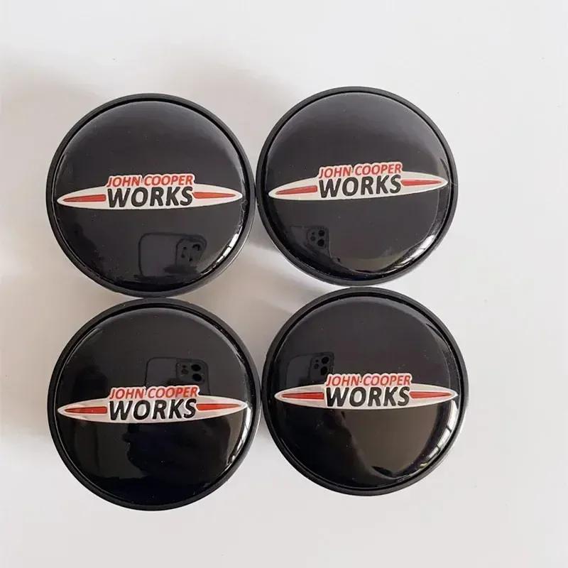 4PCS X 54MM Car Wheel Center Hub Caps Cover Emblem Sticker For Mini Cooper S JCW One R55 R56 R60 R61 F54 Clubman Countryman
