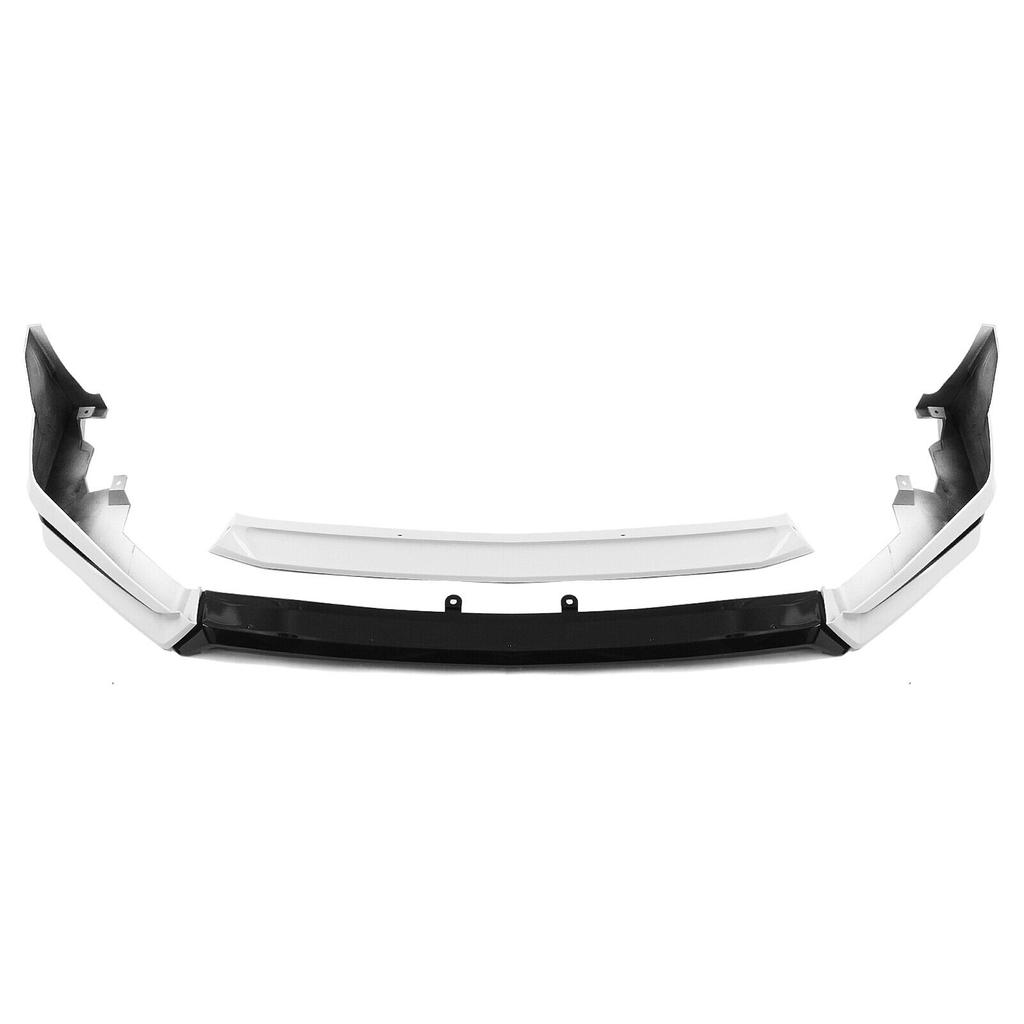YOFER Style Front Bumper Spoiler Lip + Lower Fog Light Side Vent Splitter Corner Cover For Honda Civic 11th All Models 2022-2024