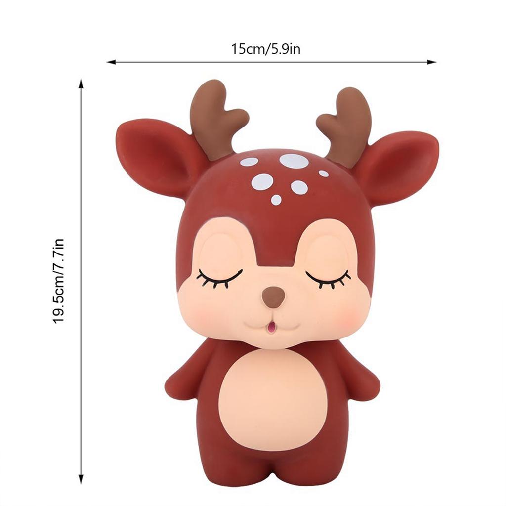 Brown Cartoon Animal Shape Innovative Money Saving Box Pot Home Decoration