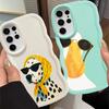 Case for Samsung Galaxy A25 S20 FE S23 Plus S24 S22 Ultra S21 S25 A26 Soft Phone Cover A34 A24 A55 A35 A54 A36 Cartoon Dog Duck