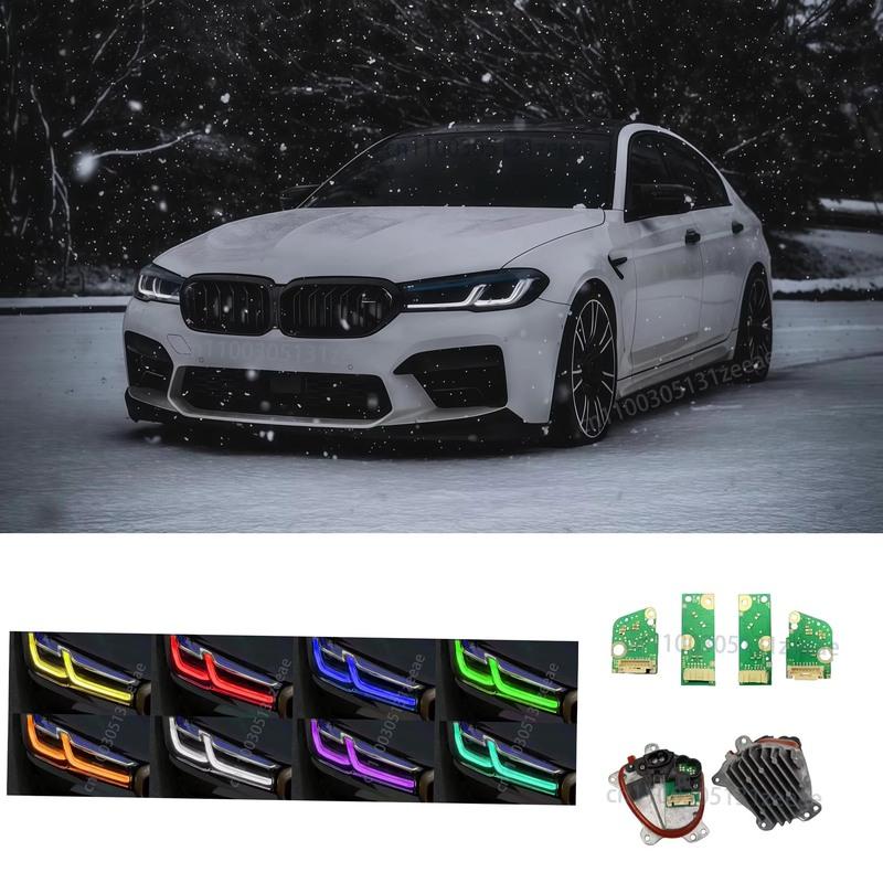 For BMW 530i 540i M550i G30 G31 M5 F90 2020-2023 DRL Style Daytime Running Lights Turn Light LED Boards Set 23508301 23508302