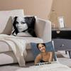 Fashion Elegant Charming ZZoe Saldana Cushion Cover Linen Pillow Case Soft Breathable Protective Couch Room Decoration