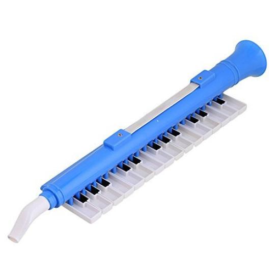 Yibuy Blue Plastic 27-Key Wind Piano Keyboard Harmonica