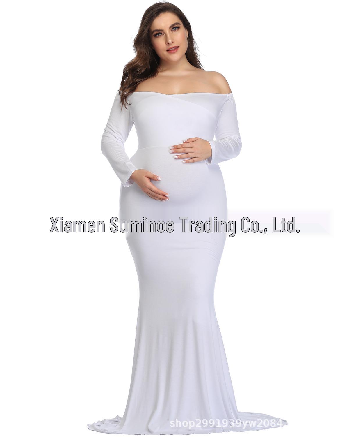 

Шифоновое платье в пол для беременных для фотосессии Medium белый