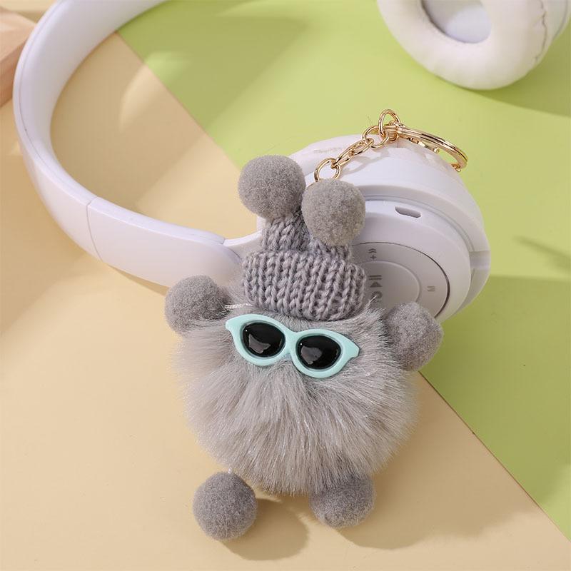 Cute Furry Ball Doll Plush Pendant Keychain Bag Pendant