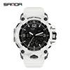 Sanda Youth Fashion Luminous Waterproof Shockproof Alarm Men's Watch