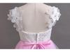 Girls' Lace Spaghetti Strap Flower Girl Dress - Puffy Formal Princess Gown for Wedding or Fashion Show Performance