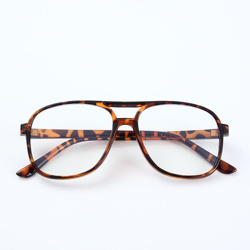 Unisex Fashion Glasses: HD Anti-Blue Light Plain Frames with Double Beam Design 0° Anti-Blue Light