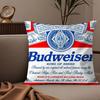 Federa per Cuscino Classica Birra Budweiser Tessuto Peluche Morbido Stampata Double-Sided Divano Caldo Inverno Casa Regalo Bambino Federa