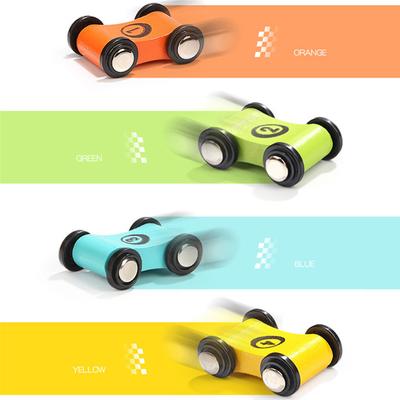 4 Piezas Scooter Infantil Pista Miniatura Deslizante Carreras Inercial Coche de Fricción Juguete