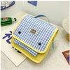 Pattern Simple Grid Letter Decoration Children Casual Backpacks For Daily Use
