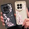 Pink Peach Blossoms Floral Pattern Case For Oneplus 15 Nord 5 13R 12R 11R 5G Shockproof Bumper Soft Silicone Cover For OnePlus 13 13T 12