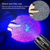 150LM 395nm Backlight White+Purple UV Detector Lamps Zoomable Torch Flashlight