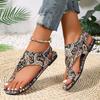 Women Flat Sandals Comfortable Flats Sandals Printed Bohemia Roman Style Shoes for Women Fashion Shoes Sandalias