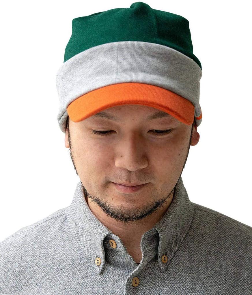 Sweatwork Casquette Hat Cap Large Size Tricolor Loose All Seasons M Circumference Approximately B [Nakota] Men's Women's (Head 55-58cm) Tri-color