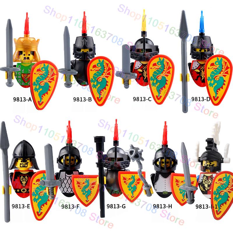 Hochwertige Mittelalterliche Fantasy-Kreatur Hochwertige Ritter Hochwertige Figuren Hochwertiges Gebäude Hochwertige Bausteine Hochwertige Römisches Heer