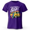 Surfer Sunrise Silhouette Printed Unisex Men Women T-Shirt Tees Tops 100% Cotton Ocean Wave Graphic Morning Ritual