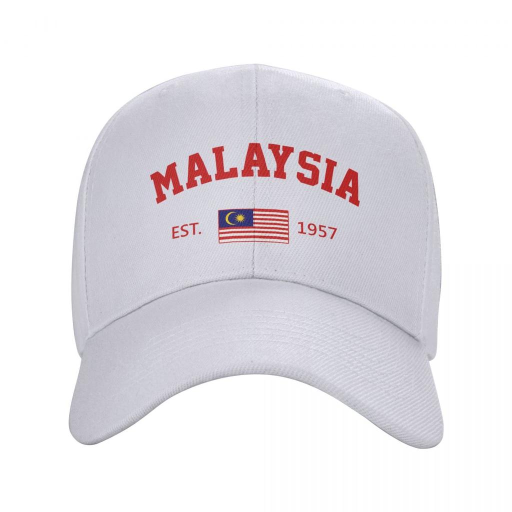 Unisex Baseball Cap Malaysia EST Independence Day Wild Sun Shade Peaked Adjustable Outdoor Caps for Unisex Women