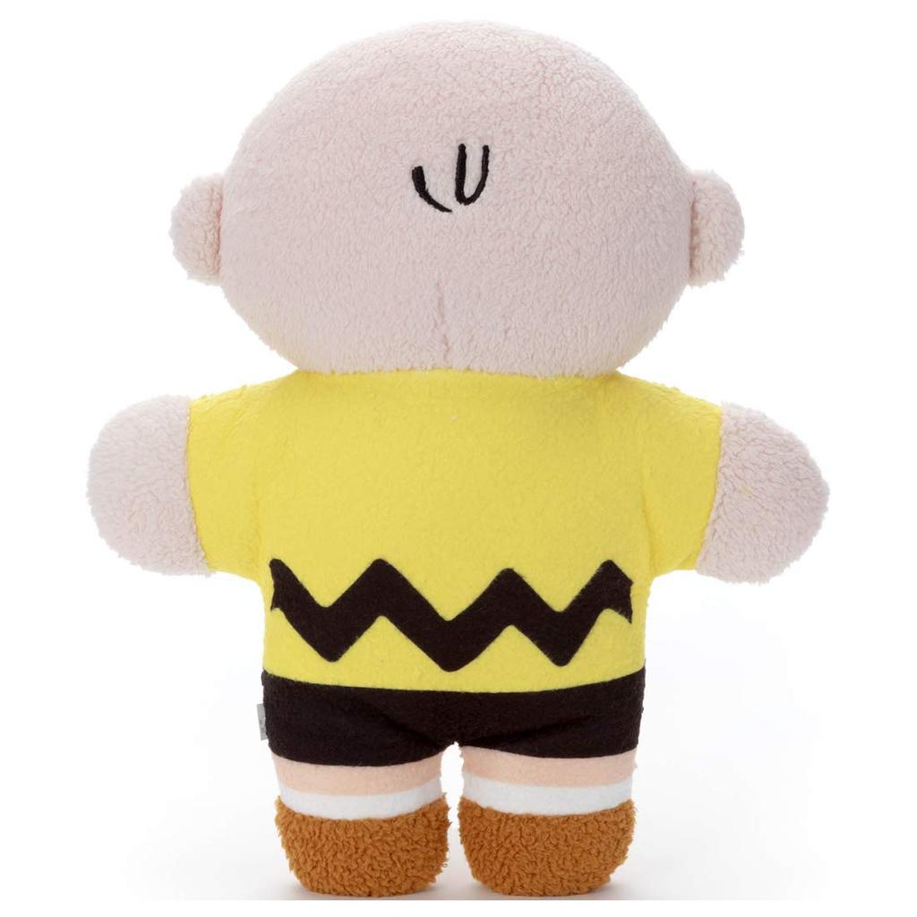 Takara Tomy Arts Peanuts Mofuratto Plüschkissen Charlie Brown, Höhe ca. 39 cm.