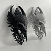 Yousheng Gothic Raven Skull Wall Decor Spooky Crow Skull Hanging Wall Sculpture Fake Animal Head Wall Art for Bedroom Living Room Halloween Decoration