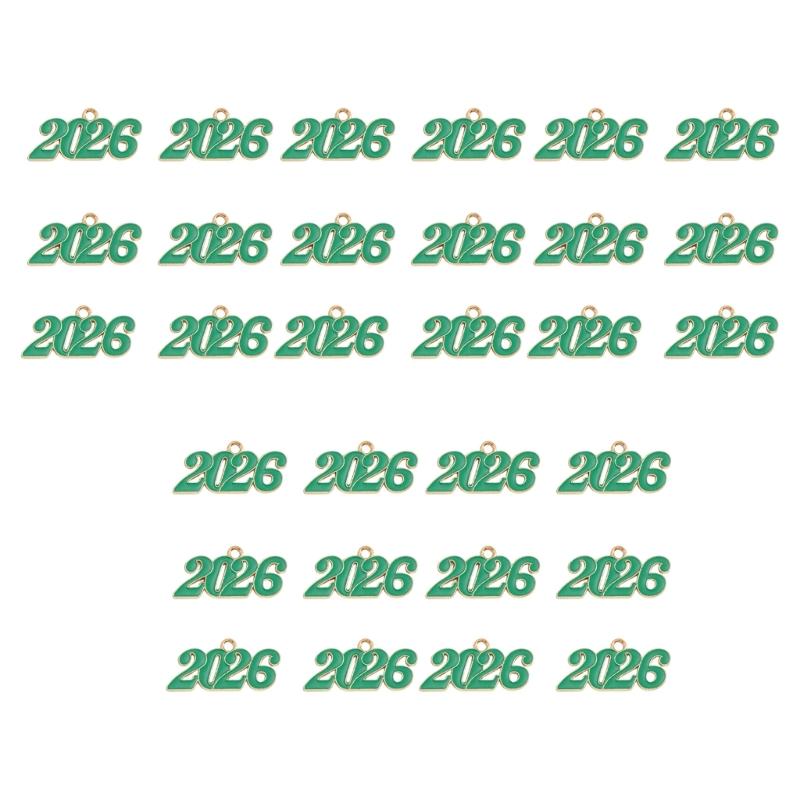 Sturdy Alloy 2026 Year Necklace Pendant Commemorating Life Event Comfort Fit For Daily Wear Elegant Accessory