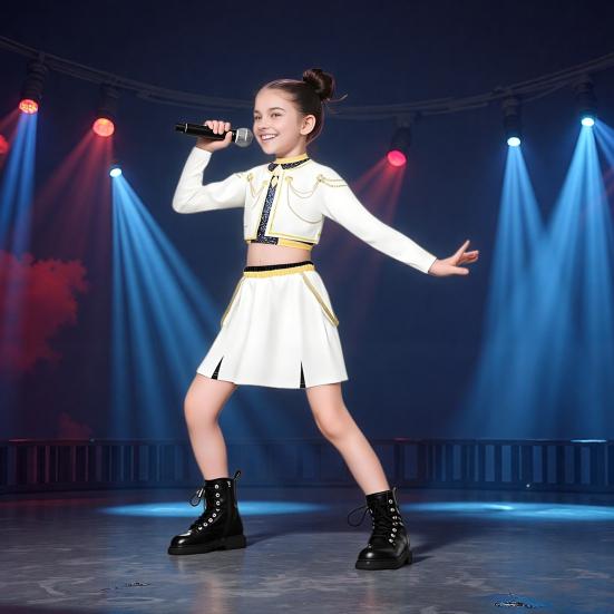 Girls Kids K-Pop Demon Hunters Zoey Rumi Mira Cosplay Costume Set Fancy Dress Idol Movie Cosplay Children Halloween Carniva Suit