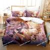 3D Game Tower of Fantasy Anime Bedding Set Printed Bed Set With Pillowcase Bed Duvet Cover Single Double Queen Super King Size