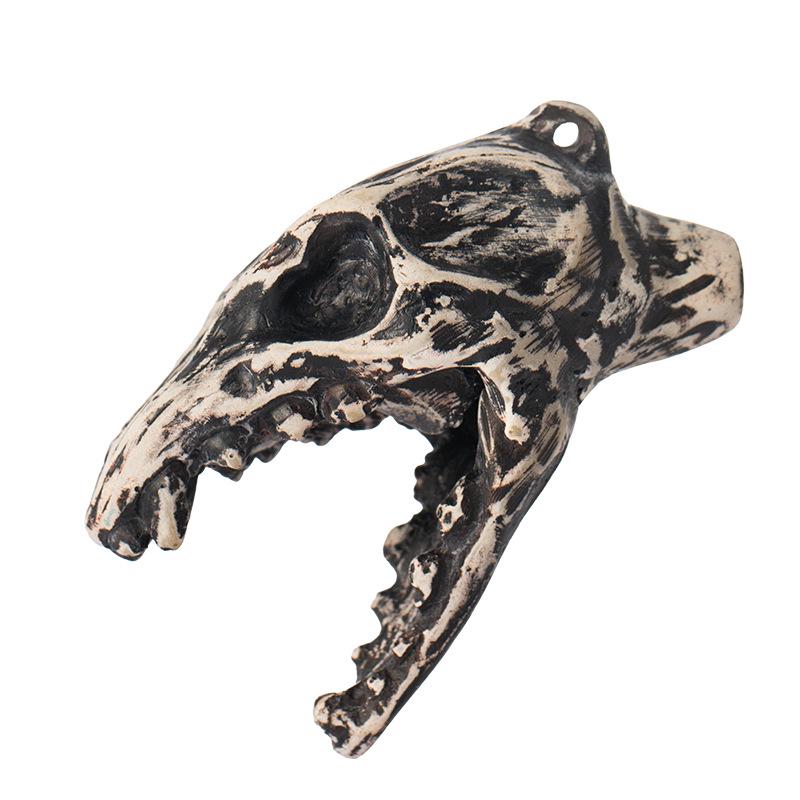 Customizable Aztec Death Whistle - Ghostly Halloween Craft Accessory