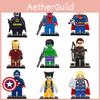 Superhero Building Blocks Toy Set With Iron Man Captain America Wolverine Spider-man And More!