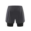 Men's Double-Layer Quick-Dry Three-Quarter Running Shorts - Anti-Exposure Fitness Pants for Summer 2023