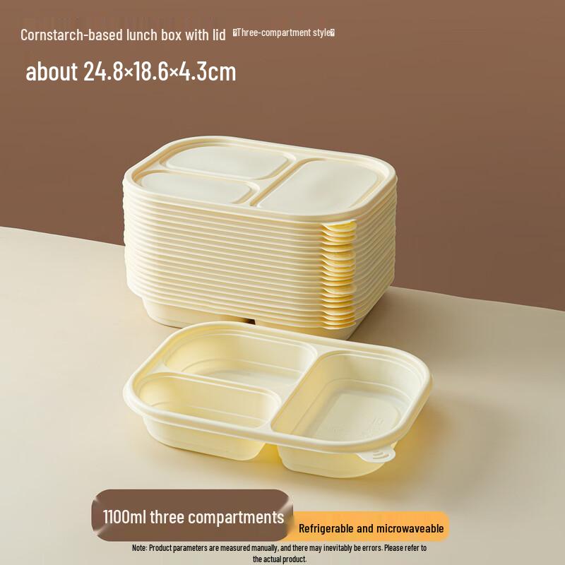 Compostable Multi-Compartment Bento Box