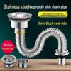 Stainless Steel Sink Drainer and S-Bend Pipe Kits