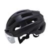 Bike Helmet with Magnetic Photochromic Goggles PC EPS Windproof Impact Proof Lightweight Breathable Cycling Helmet for Men Women Matte Black