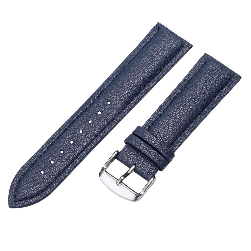 Universal Leather Watch Band 12mm 14mm 16mm 18mm 20mm 22mm Watch Straps Women & Men Thin Smooth Bracelets Soft Comfortable Belt