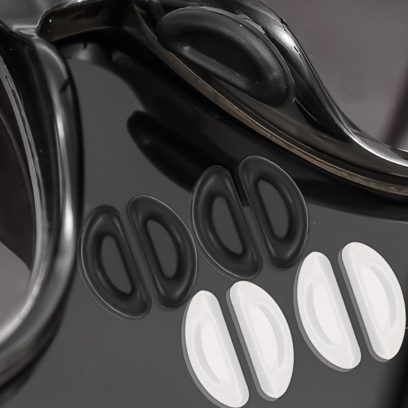 Schwarze Anti-Rutsch-Brillen-Nasenpads Silikon Klar Weich Selbstklebend Nasenhalter Unsichtbare Brille Luftpolster Nasenpads