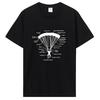Lustige Gleitschirmschirm-Anatomie Gleitschirmfliegen Fallschirmspringen T-Shirts Grafik Baumwoll-T-Shirt Streetwear Geburtstagsgeschenke T-Shirt Tees