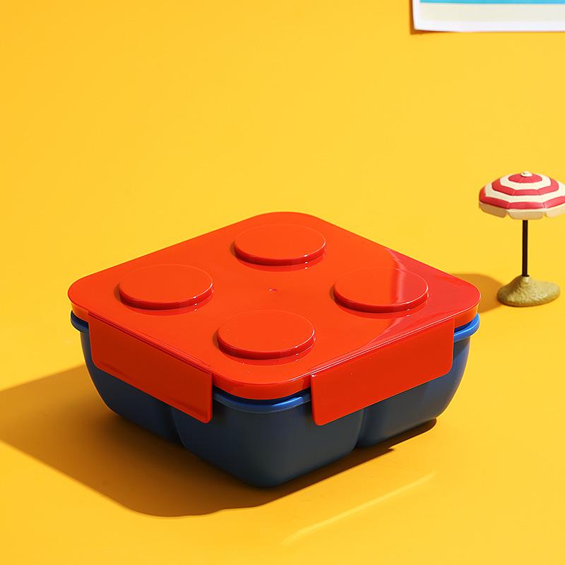 

DIY Building Blocks Lunch & Picnic Box - Kids Salad, Bento & Fruit Box with Microwave Heating