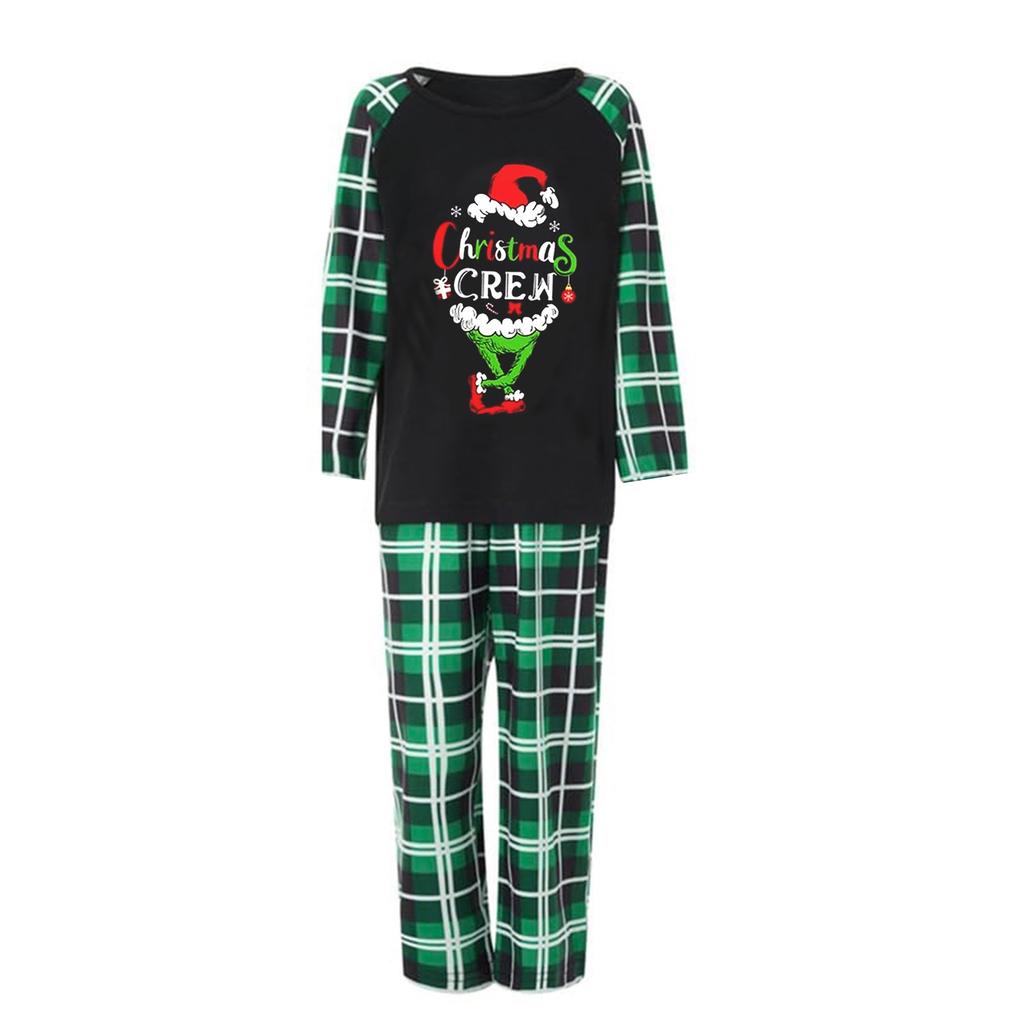 Druck Niedliches Familien-Set Pyjamas, Hauskleidung, Familien-Set Langarm-Oberteil Hosen-Set