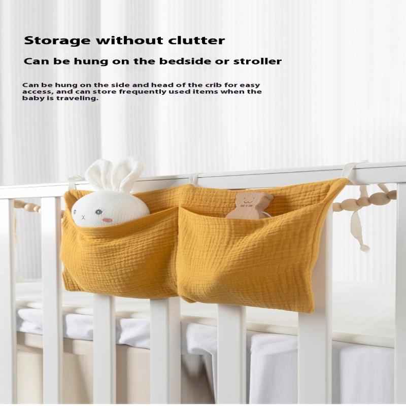 Bedside Baby Diaper Bag Multifunctional Crib Storage Bag Bed Baby Item Organizer Bedding Accessories