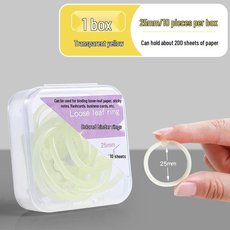 Plastic Openable Loose-Leaf Binder Ring Clip