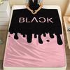 1pz Coperta in Flanella con Stampa Blackpink, Alta Qualità per Tutte le Stagioni, Arredamento per la Casa, Calore e Comfort, Perfetta per Regali di Natale