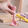 Colher de Alimentação de Gato em Silicone, Pá para Petiscos de Gato para Comida Úmida, Cabo em Forma de Pata Antiderrapante, Colher para Misturar Comida de Pet, Suprimentos para Pets
