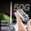 Portable LED Strong Light Flashlight with COB Red Blue Light Side Light Emergency Flashlight for Night Work Vehicle Inspection Flashlight