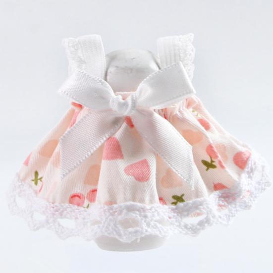Pet Printed Dress Lace Trim Vest Dress Summer Dress with Bow Pet Clothes for Hamster Guinea Pig Outing Dress-up