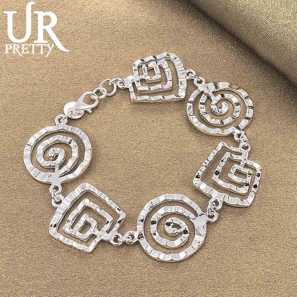 925 Sterling Silver Wave Bracelet Fashionable Wedding Jewelry