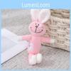 Adorable Bunny Plush Keychain With Cute Doll For Backpack Accessory Or Key Holder
