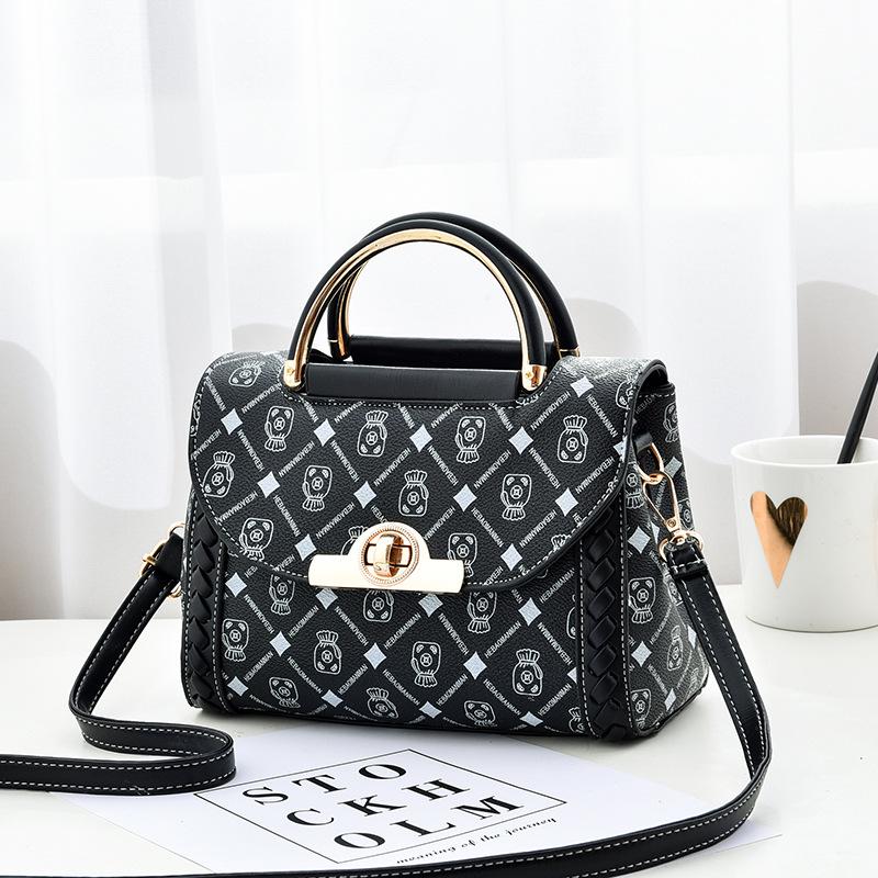 Новая модная лоскутная универсальная сумка через плечо - трендовая маленькая квадратная сумочка.