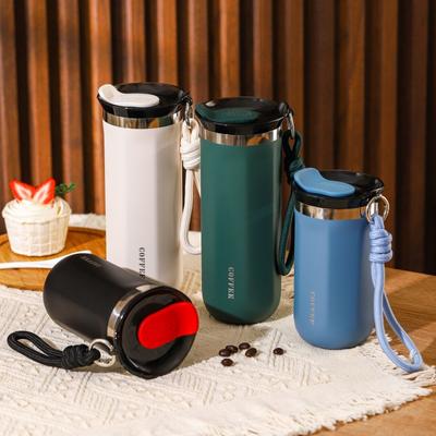 350/500ML Edelstahl Isolierbecher mit Deckel Tragbare Kaffeetassen Thermobecher Vakuumflasche Büro Reise Camping Trinkgeschirr