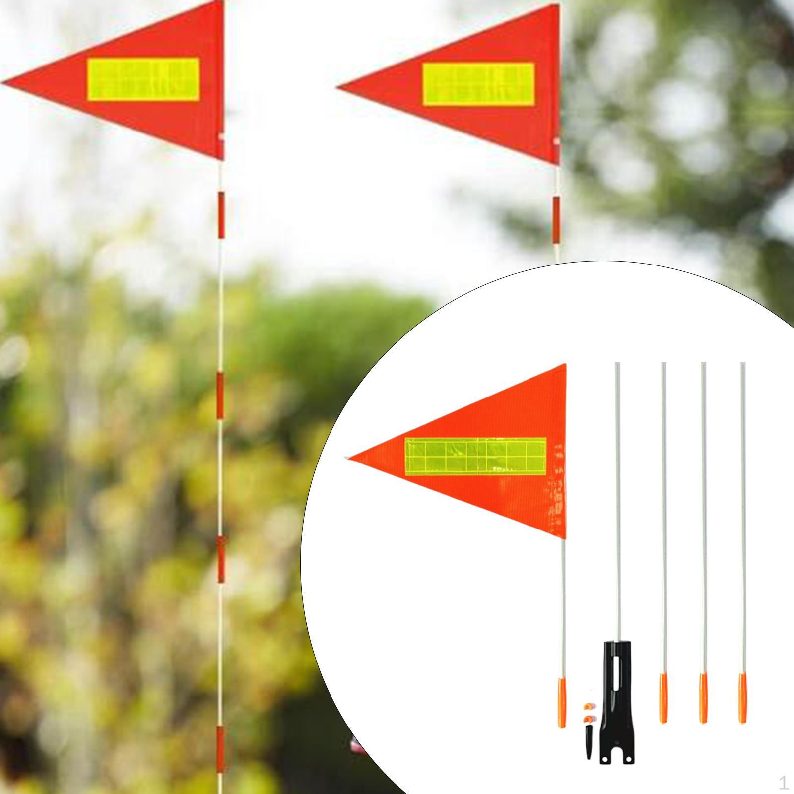 

Bicycle Flag with Pole for Kids, Fiberglass Pole, Waterproof Flag, High Visibility 30cm
